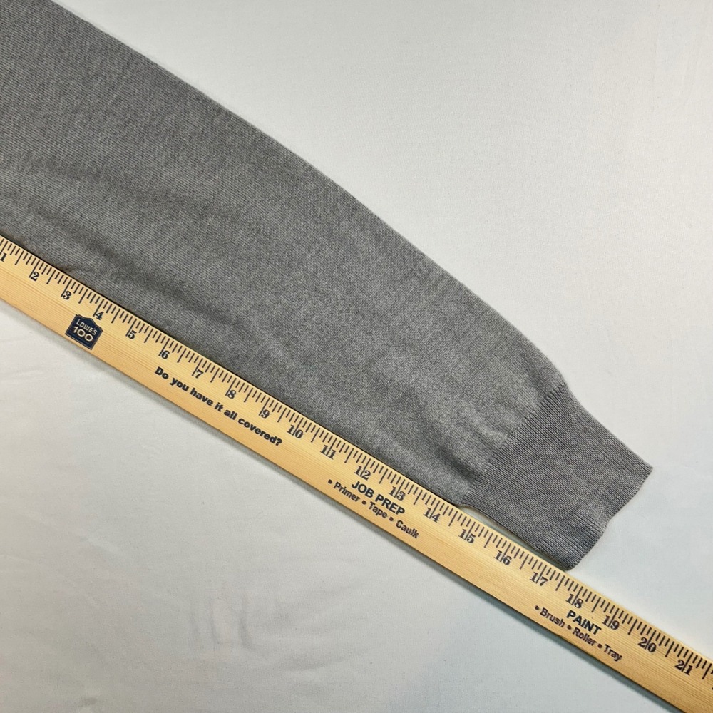Brooks Brothers 346 Womens XL Gray Pink Argyle V-Neck 100% Merino Wool Sweater - Picture 6 of 7